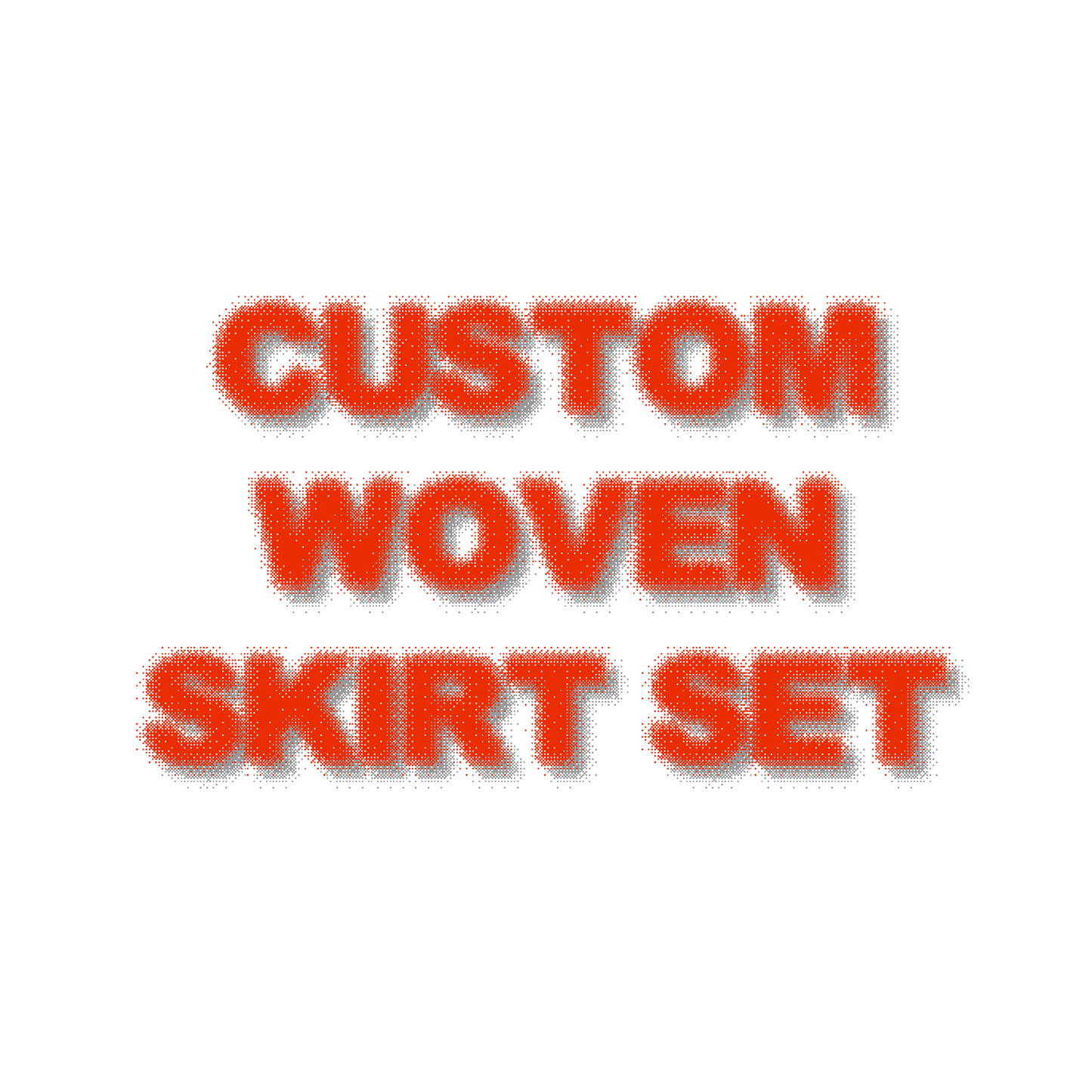 Custom Woven Skirt Set
