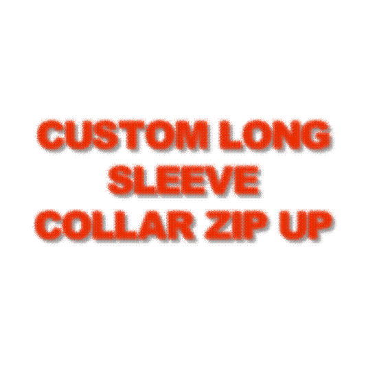 Custom Long Sleeve Collar Zip Up